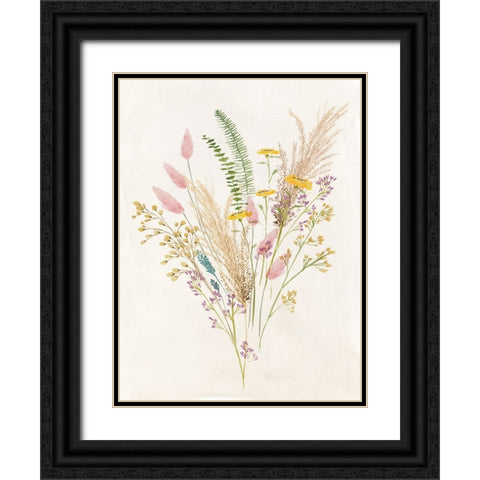 Dried Flower II Black Ornate Wood Framed Art Print with Double Matting by Aria K