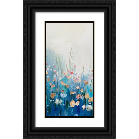 Springtime Splendor I Black Ornate Wood Framed Art Print with Double Matting by Aria K