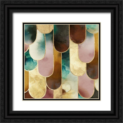 Allover Arch II  Black Ornate Wood Framed Art Print with Double Matting by Peal, Emma