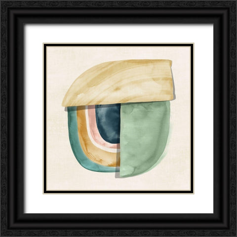 Shape Form II  Black Ornate Wood Framed Art Print with Double Matting by Peal, Emma