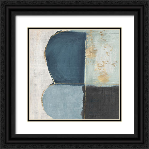 Abstract Form Black Ornate Wood Framed Art Print with Double Matting by Peal, Emma