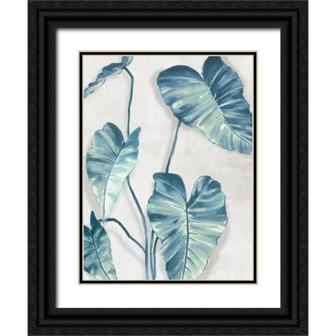 Blue Tropics  Black Ornate Wood Framed Art Print with Double Matting by Black, Alex