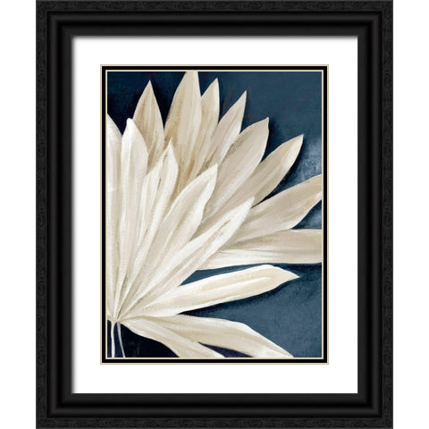 Blue Dry Palms II Black Ornate Wood Framed Art Print with Double Matting by Black, Alex