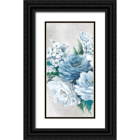 Bundles of Blue II Black Ornate Wood Framed Art Print with Double Matting by Black, Alex