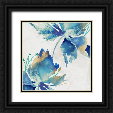 Sea Salt Floral I Black Ornate Wood Framed Art Print with Double Matting by Black, Alex