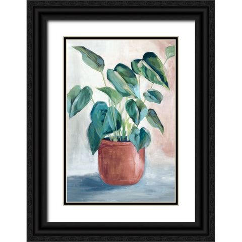 House Plant Black Ornate Wood Framed Art Print with Double Matting by Black, Alex