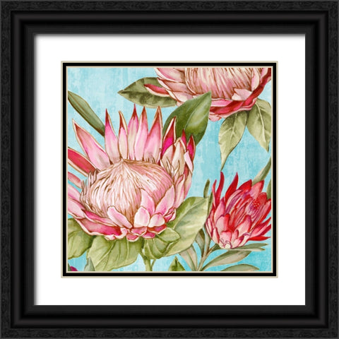 Popping King Protea II Black Ornate Wood Framed Art Print with Double Matting by Black, Alex