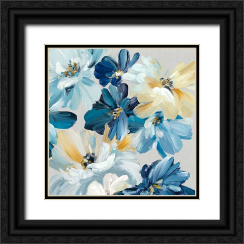 Symphony of Blues II Black Ornate Wood Framed Art Print with Double Matting by Black, Alex