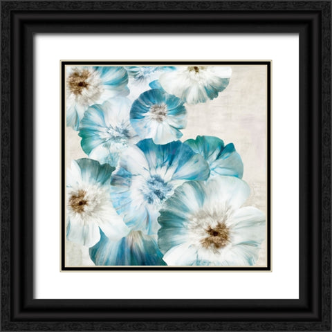 Blue Blossom Bliss Black Ornate Wood Framed Art Print with Double Matting by Black, Alex