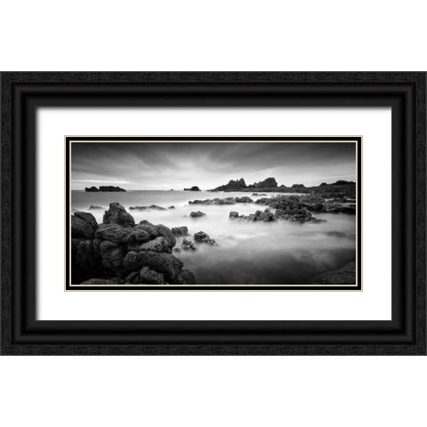 Cobiere Black Ornate Wood Framed Art Print with Double Matting by Cherry, Rob