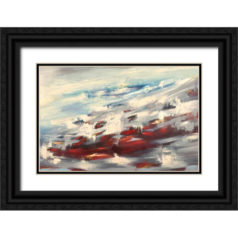 Solitude Black Ornate Wood Framed Art Print with Double Matting by Ligeros, Cynthia