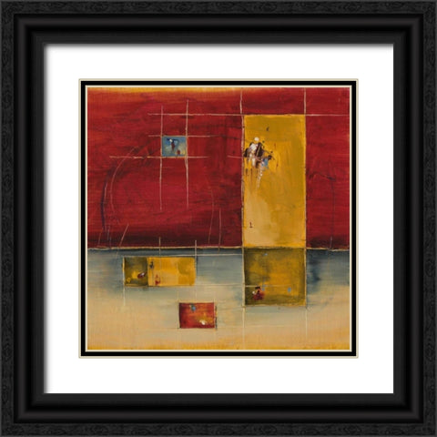Convergence Black Ornate Wood Framed Art Print with Double Matting by Ligeros, Cynthia