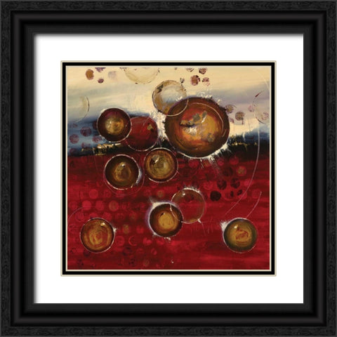 Luminous Night Black Ornate Wood Framed Art Print with Double Matting by Ligeros, Cynthia