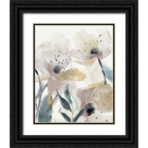 Enchanted Garden II Black Ornate Wood Framed Art Print with Double Matting by Jacob Q