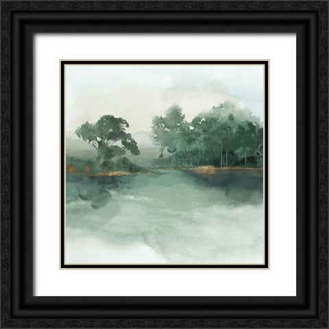 Whispering Willows Black Ornate Wood Framed Art Print with Double Matting by Jacob Q