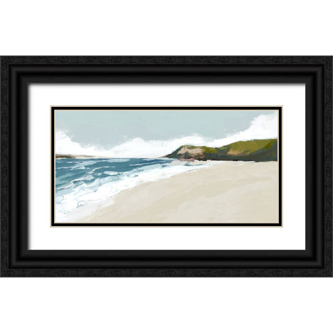 Island Getaway Black Ornate Wood Framed Art Print with Double Matting by Jacob Q