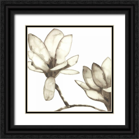 Magnolia IV  Black Ornate Wood Framed Art Print with Double Matting by Hendrick, Cathy