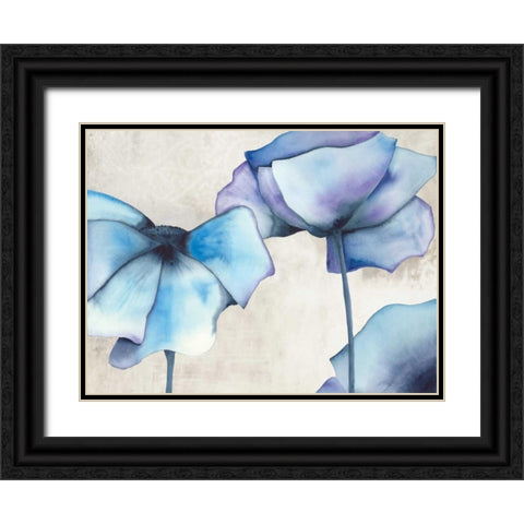 Poppy Avenue I Black Ornate Wood Framed Art Print with Double Matting by Hendrick, Cathy