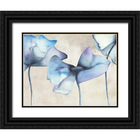 Poppy Avenue II Black Ornate Wood Framed Art Print with Double Matting by Hendrick, Cathy