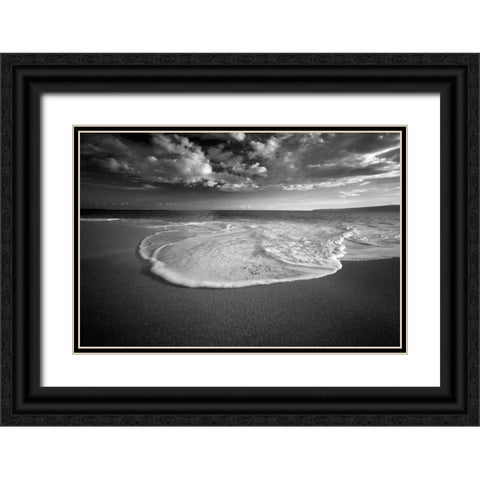 Sea of Serenity Black Ornate Wood Framed Art Print with Double Matting by Frates, Dennis