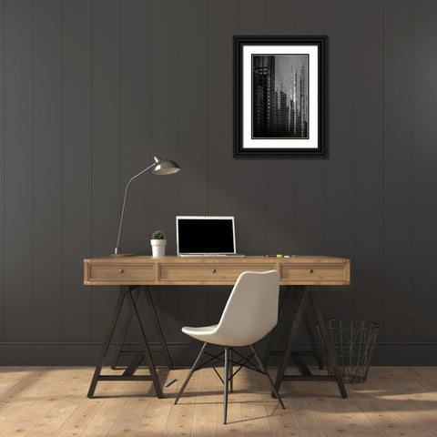 Chicago Reflections  Black Ornate Wood Framed Art Print with Double Matting by Kirshner, Dmitry