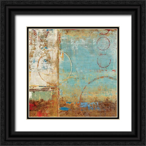 Composition I Black Ornate Wood Framed Art Print with Double Matting by Dolce, Carmen