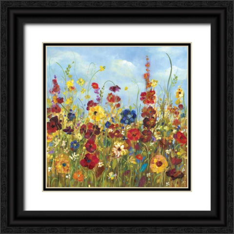 Sunshine Meadow I Black Ornate Wood Framed Art Print with Double Matting by Dolce, Carmen
