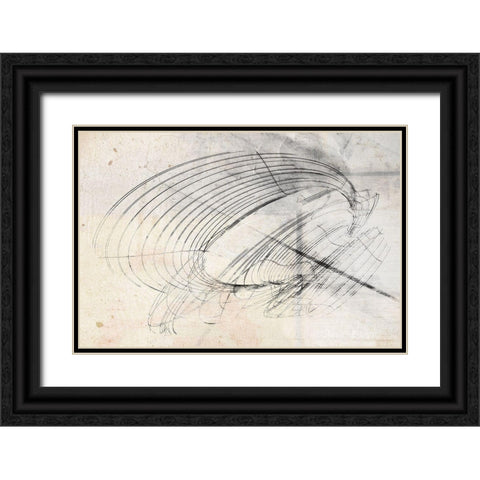 Traipse II Black Ornate Wood Framed Art Print with Double Matting by Varrasso, Enrico