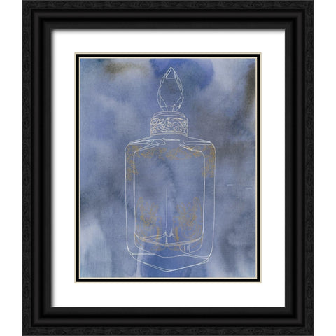 Antique Perfume Bottle I Black Ornate Wood Framed Art Print with Double Matting by Sparler, Erin