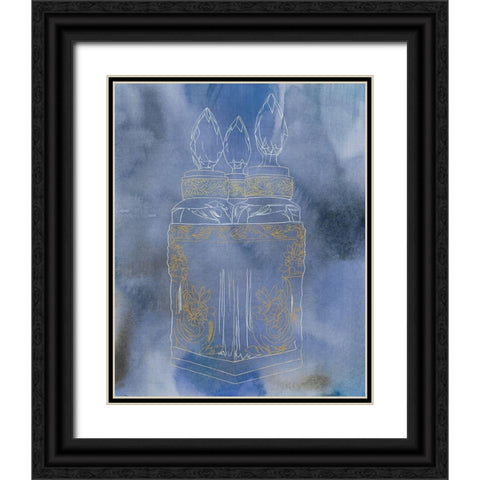 Antique Perfume Bottle II  Black Ornate Wood Framed Art Print with Double Matting by Sparler, Erin