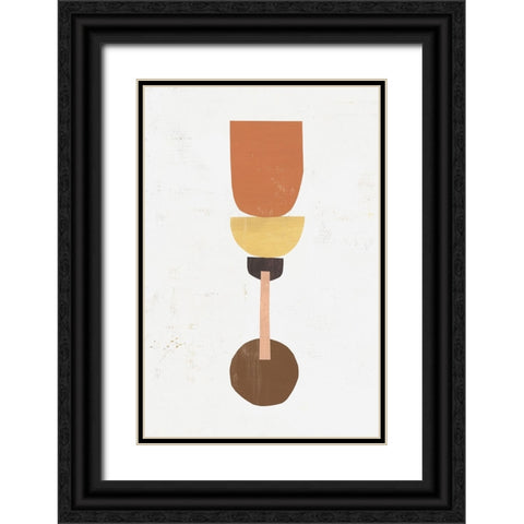 Magnitude of Balance II Black Ornate Wood Framed Art Print with Double Matting by Leonard, Sarah