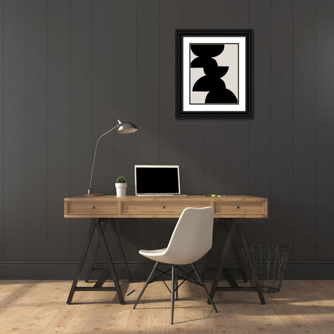 Balance Together Black Ornate Wood Framed Art Print with Double Matting by Leonard, Sarah