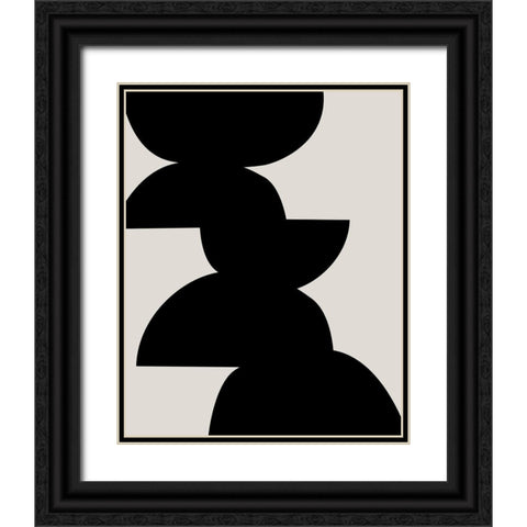 Balance Together Black Ornate Wood Framed Art Print with Double Matting by Leonard, Sarah