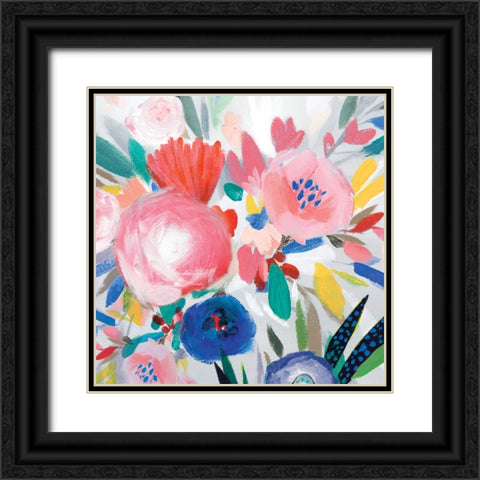 Circular Colour Palette III Black Ornate Wood Framed Art Print with Double Matting by Isabelle Z