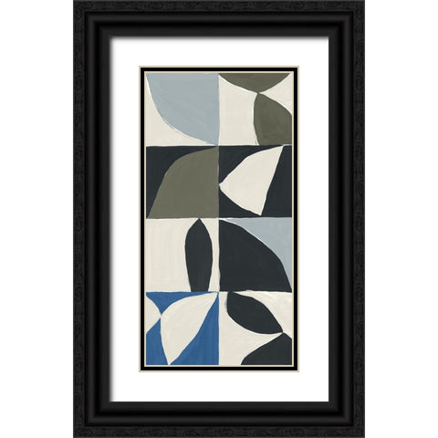 Mayan Pattern I Black Ornate Wood Framed Art Print with Double Matting by Isabelle Z