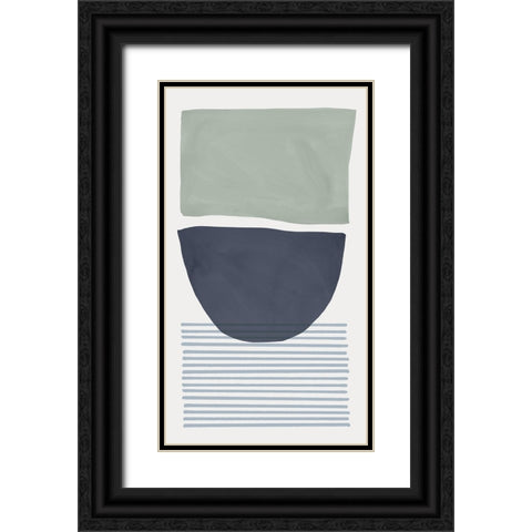 Mullholland Drive I Blue Version Black Ornate Wood Framed Art Print with Double Matting by Isabelle Z