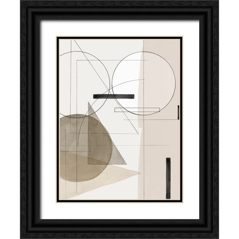 Insider II Black Ornate Wood Framed Art Print with Double Matting by Isabelle Z