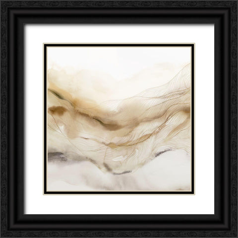 Line Haze I  Black Ornate Wood Framed Art Print with Double Matting by Isabelle Z
