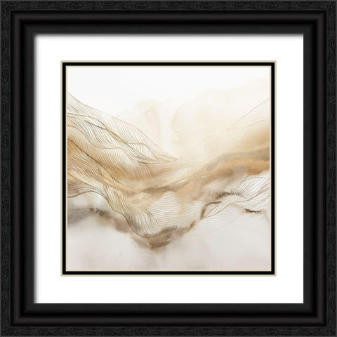 Line Haze II  Black Ornate Wood Framed Art Print with Double Matting by Isabelle Z