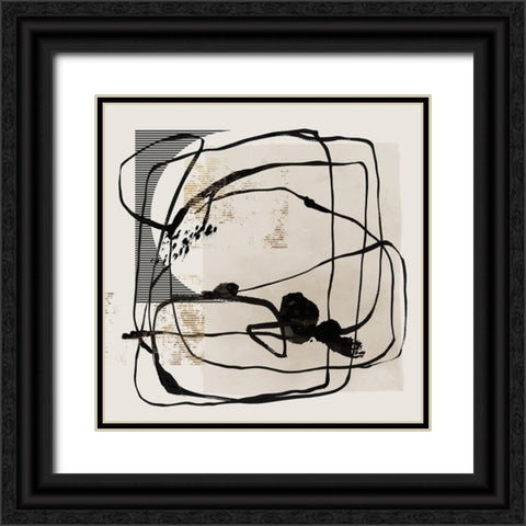 Blotted II  Black Ornate Wood Framed Art Print with Double Matting by Isabelle Z