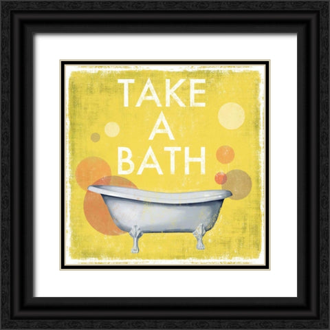 Take a Bath Black Ornate Wood Framed Art Print with Double Matting by Fontaine, Drako
