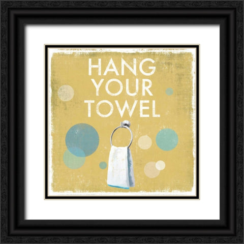 Hang your Towel Black Ornate Wood Framed Art Print with Double Matting by Fontaine, Drako
