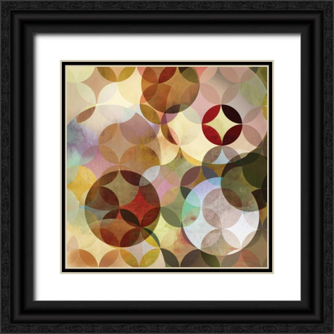 Asymmetrical Slices I Black Ornate Wood Framed Art Print with Double Matting by Fontaine, Drako