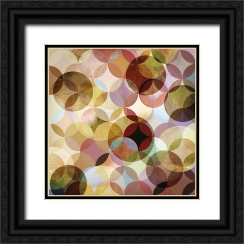 Asymmetrical Slices II Black Ornate Wood Framed Art Print with Double Matting by Fontaine, Drako