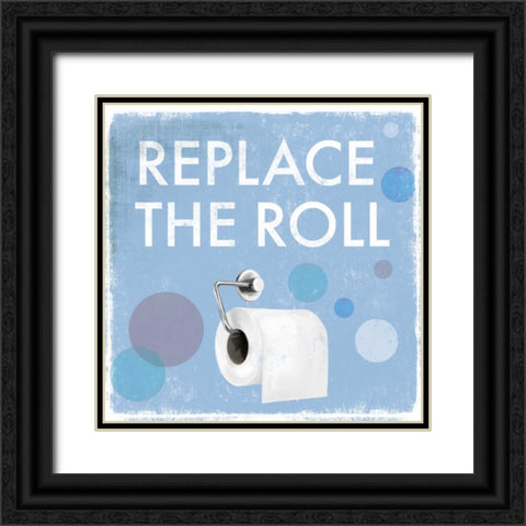 Replace the Roll - Mini Black Ornate Wood Framed Art Print with Double Matting by Fontaine, Drako