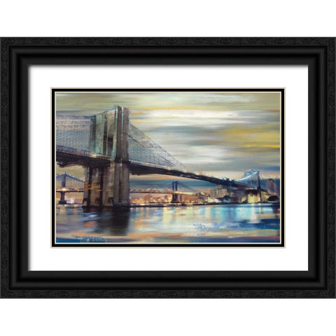 Twilight Crossing Black Ornate Wood Framed Art Print with Double Matting by Fontaine, Drako
