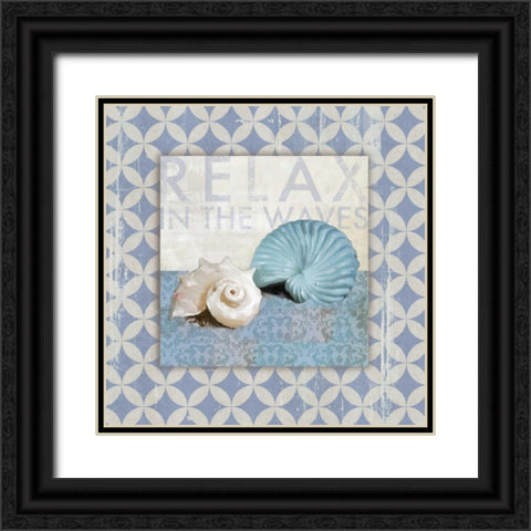 Shell Geo I - Mini Black Ornate Wood Framed Art Print with Double Matting by Fontaine, Drako