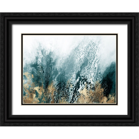 Kianda Blue Version  Black Ornate Wood Framed Art Print with Double Matting by Broughton, Shaylen