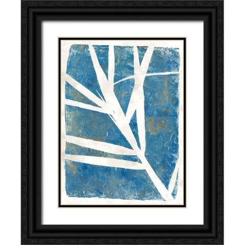 Tropical Frond  Black Ornate Wood Framed Art Print with Double Matting by St Hilaire, Elizabeth