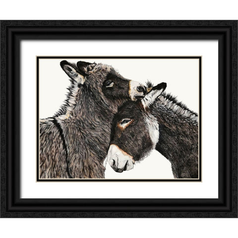 Johnny and June  Black Ornate Wood Framed Art Print with Double Matting by Hatfiled, Jodi